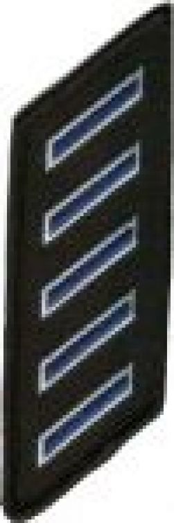 HASH MARKS / YEARS OF SERVICE - ON TWILL MERROW BORDER.